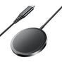 Incarcator wireless Yesido Magnetic Incarcator wireless (DS21), pentru iPhone, Incarcare rapida, N52 Magnets, Strong Adsorption, 15W, Type-C, negru