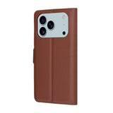Husa pentru iPhone 17 Pro, Techsuit Leather Folio, maro
