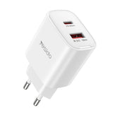 Incarcator retea Yesido Incarcator retea (YC02E), Incarcare rapida, USB, Type-C, PD20W, QC18W, alb