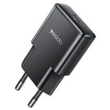 Incarcator retea Yesido Incarcator retea (YC74), GaN, Incarcare rapida, Ultra-Slim, Smart Chip, Type-C, PD30W, 5V/3A, negru