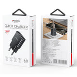 Incarcator retea Yesido Incarcator retea (YC74), GaN, Incarcare rapida, Ultra-Slim, Smart Chip, Type-C, PD30W, 5V/3A, negru