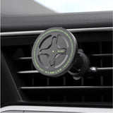 Suport auto Blueo cu Incarcare Wireless Ape Legend, pentru Grila ventilatie, Type-C, 15W, Rotatie 360°, negru