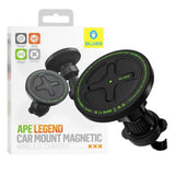 Suport auto Blueo cu Incarcare Wireless Ape Legend, pentru Grila ventilatie, Type-C, 15W, Rotatie 360°, negru