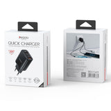 Incarcator retea Yesido Incarcator retea (YC69), cu Afisaj digital, Incarcare rapida, pentru Phone, Tablet, Laptop, USB, 2x Type-C, 30W, negru