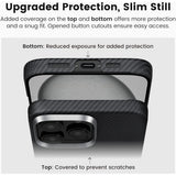 Husa pentru iPhone 16 Pro Max, Techsuit Aramid Fiber MagSafe, negru