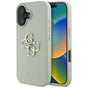 Husa pentru iPhone 16, Guess Hardcase Grained Big 4G Logo Small Classic Logo (GUHCP16SPGT4MBN), verde
