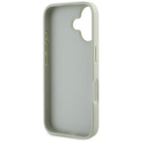 Husa pentru iPhone 16, Guess Hardcase Grained Big 4G Logo Small Classic Logo (GUHCP16SPGT4MBN), verde