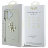 Husa pentru iPhone 16, Guess Hardcase Grained Big 4G Logo Small Classic Logo (GUHCP16SPGT4MBN), verde