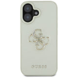 Husa pentru iPhone 16, Guess Hardcase Grained Big 4G Logo Small Classic Logo (GUHCP16SPGT4MBN), verde