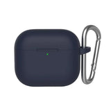 Husa casti pentru AirPods 4, Blueo Liquid Silicone Protect Case Navy