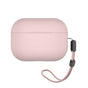 Husa casti pentru AirPods Pro, Blueo Liquid Silicone Protect Case Sand