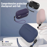 Husa casti pentru AirPods Pro, Blueo Liquid Silicone Protect Case
