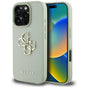 Husa pentru iPhone 16 Pro Max, Guess Hardcase Grained Big 4G Logo Small Classic Logo (GUHCP16XPGT4MBN), verde