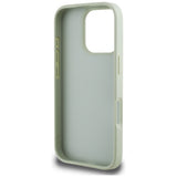 Husa pentru iPhone 16 Pro Max, Guess Hardcase Grained Big 4G Logo Small Classic Logo (GUHCP16XPGT4MBN), verde