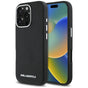Husa pentru iPhone 16 Pro, Karl Lagerfeld Saffiano Full Wrapped Elongated Metal Logo MagSafe (KLHMP16LPSAFWMCK), negru