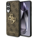 Husa pentru Samsung Galaxy S25 Edge, Guess Hardcase Big 4G Logo Classic Logo (GUHCS25E4GMGBR), maro