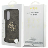 Husa pentru Samsung Galaxy S25 Edge, Guess Hardcase Big 4G Logo Classic Logo (GUHCS25E4GMGBR), maro
