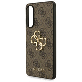 Husa pentru Samsung Galaxy S25 Edge, Guess Hardcase Big 4G Logo Classic Logo (GUHCS25E4GMGBR), maro