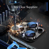 Folie de protectie pentru iPhone 16 Pro, Blueo Sapphire Crystal Original Lens Glass