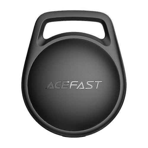 Dispozitiv anti-pierdere Acefast Smart Tracker (S2), Compatible Apple Find My (iOS Only), cu Lanyard, Bluetooth, 230mAh, negru