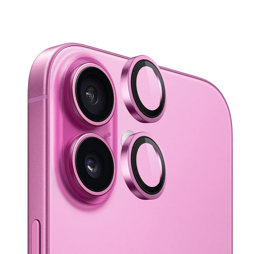 Folie de protectie pentru iPhone 16, Blueo Original Metal Frame Lens Protector