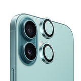 Folie de protectie pentru iPhone 16, Blueo Original Metal Frame Lens Protector