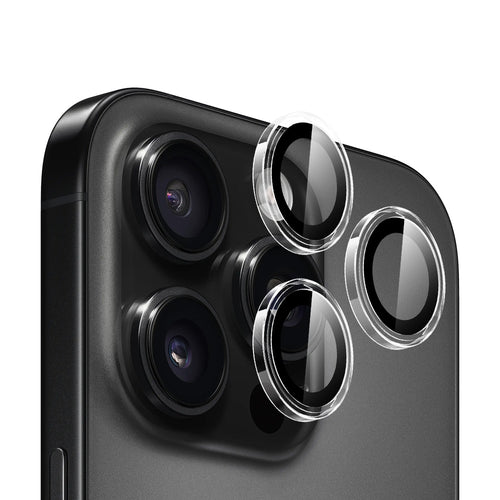 Folie de protectie pentru iPhone 16 Pro, Blueo Original Metal Frame Lens Protector