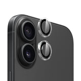 Folie de protectie pentru iPhone 16, Blueo Original Metal Frame Lens Protector