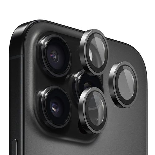 Folie de protectie pentru iPhone 16 Pro, Blueo Original Metal Frame Lens Protector
