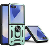 Husa pentru Samsung Galaxy Z Flip7, Techsuit CamShield Series, albastru