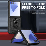 Husa pentru Samsung Galaxy Z Flip7, Techsuit CamShield Series, albastru