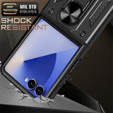 Husa pentru Samsung Galaxy Z Flip7, Techsuit CamShield Series, albastru