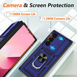 Husa pentru Samsung Galaxy Z Fold7, Techsuit CamShield Series, albastru