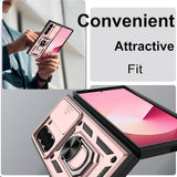 Husa pentru Samsung Galaxy Z Fold7, Techsuit CamShield Series, roz