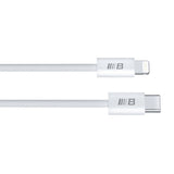 Cablu Blueo de date, Type-C to Lightning, Incarcare rapida, Braided, 1.2m, alb