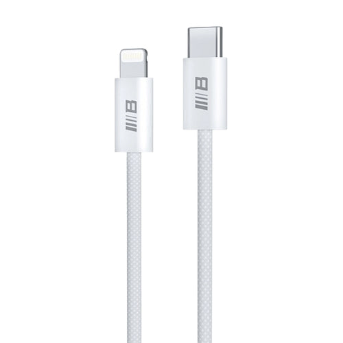 Cablu Blueo de date, Type-C to Lightning, Incarcare rapida, Braided, 1.2m, alb