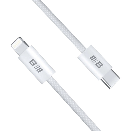 Cablu Blueo de date, Type-C to Lightning, Incarcare rapida, Braided, 1.2m, alb