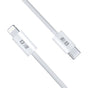 Cablu Blueo de date, Type-C to Lightning, Incarcare rapida, Braided, 1.2m, alb