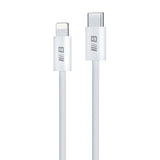Cablu Blueo de date, Type-C to Lightning, Incarcare rapida, Braided, 2m, alb