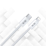 Cablu Blueo de date, Type-C to Lightning, Incarcare rapida, Braided, 2m, alb