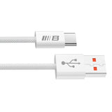 Cablu Blueo de date, USB-A to Type-C, Braided, Incarcare rapida, 6A, 1.5m, alb