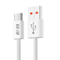 Cablu Blueo de date, USB-A to Type-C, Braided, Incarcare rapida, 6A, 1.5m, alb
