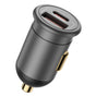 Incarcator auto Blueo , USB, Type-C, 35W, cu Integrat Protections, pentru 12V to 24V DC Socket, Matte Finish, gri