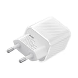 Incarcator retea Blueo Dual Port, 1x USB, 1x Type-C, GaN Technology, Incarcare rapida, Elegant Finish, PD3.0, 35W, alb