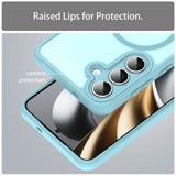 Husa pentru Samsung Galaxy S25 FE, Techsuit HaloFrost II MagSafe, verde menta