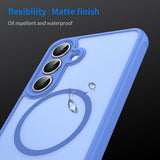 Husa pentru Samsung Galaxy S25 FE, Techsuit HaloFrost II MagSafe, albastru