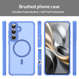 Husa pentru Samsung Galaxy S25 FE, Techsuit HaloFrost II MagSafe, albastru