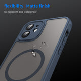 Husa pentru iPhone 11, Techsuit HaloFrost II MagSafe, bleumarin