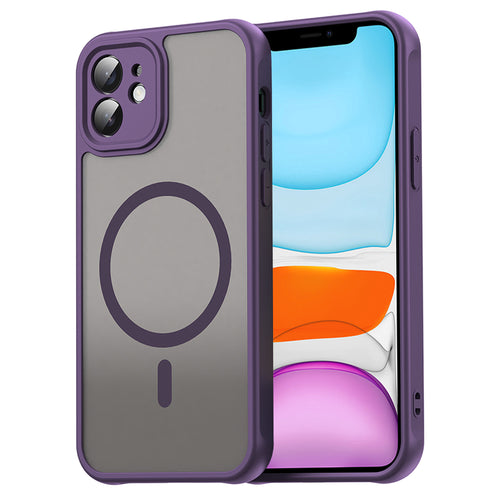 Husa pentru iPhone 11, Techsuit HaloFrost II MagSafe, mov