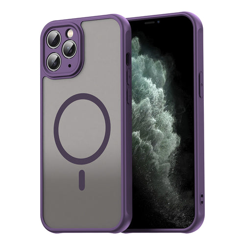 Husa pentru iPhone 11 Pro Max, Techsuit HaloFrost II MagSafe, mov